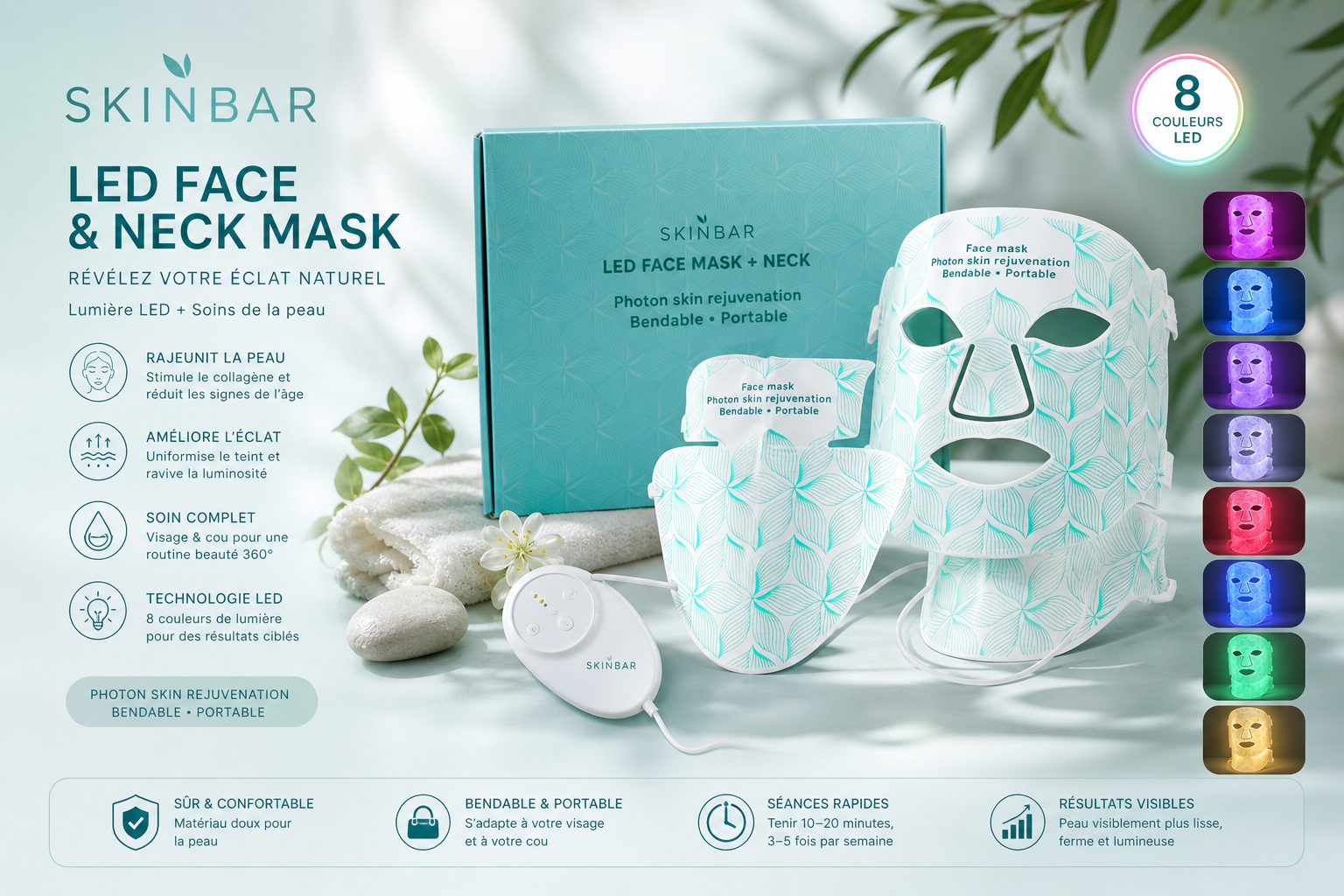 Full set Masque red light therapy : Get ready to glow